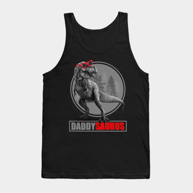 Daddysaurus, Daddy, Fathers Day, New Dad, Funny Dad, Gift For Father, Best Dad Gift Idea, Dada, Daddy, Birthday Gift For Dad, Papa Tank Top by DESIGN SPOTLIGHT